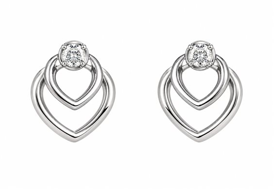 Orecchini Giorgio Visconti Donna in Oro Diamante 0.02 Ct BBX37698 - BBX37698